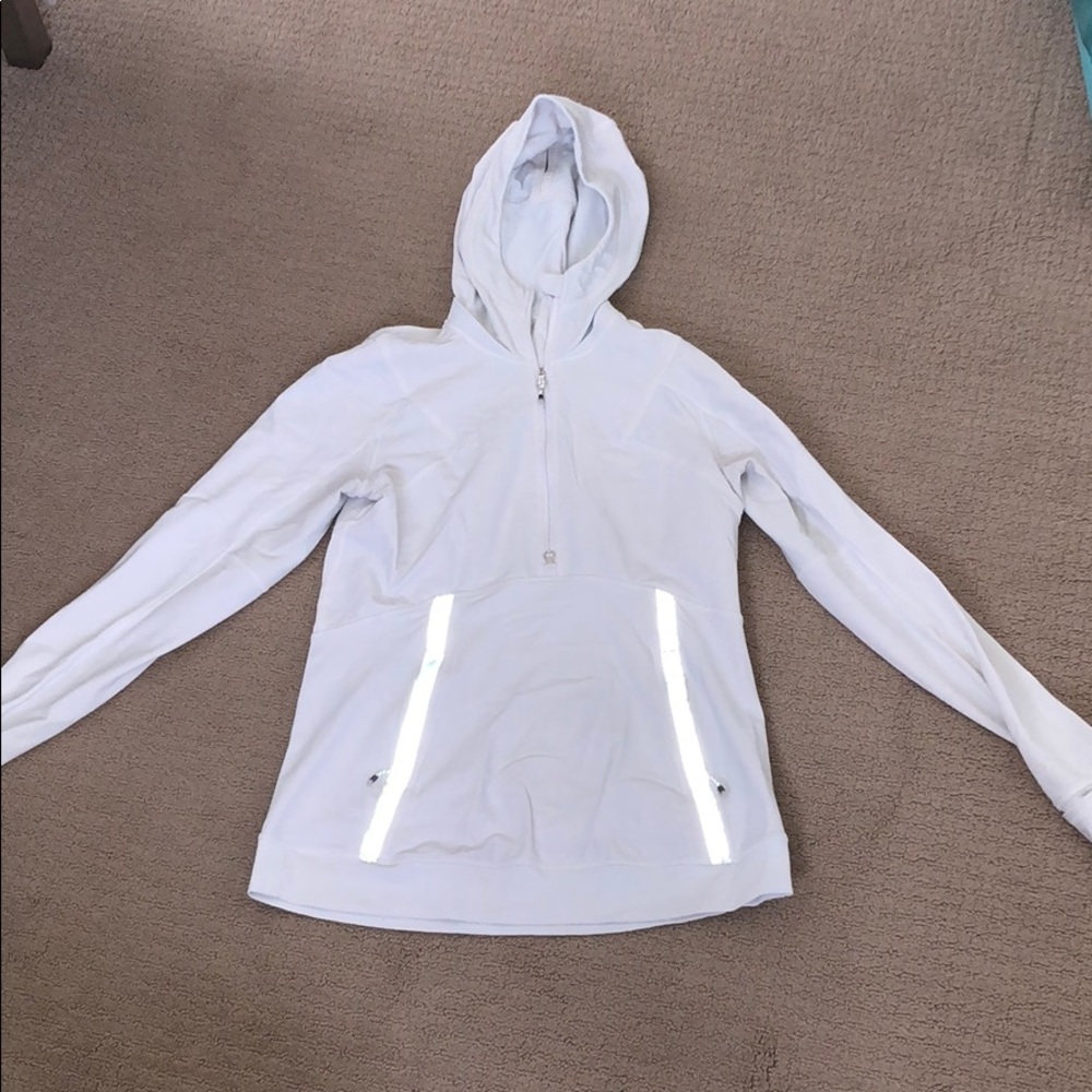 White lululemon quarter zip hoodie